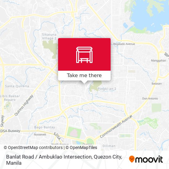 Banlat Road / Ambuklao Intersection, Quezon City map