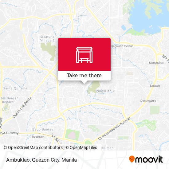 Ambuklao, Quezon City map