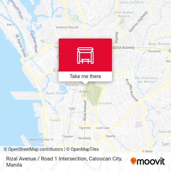Rizal Avenue / Road 1 Intersection, Caloocan City map