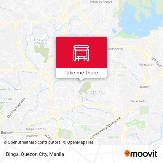 Binga, Quezon City map