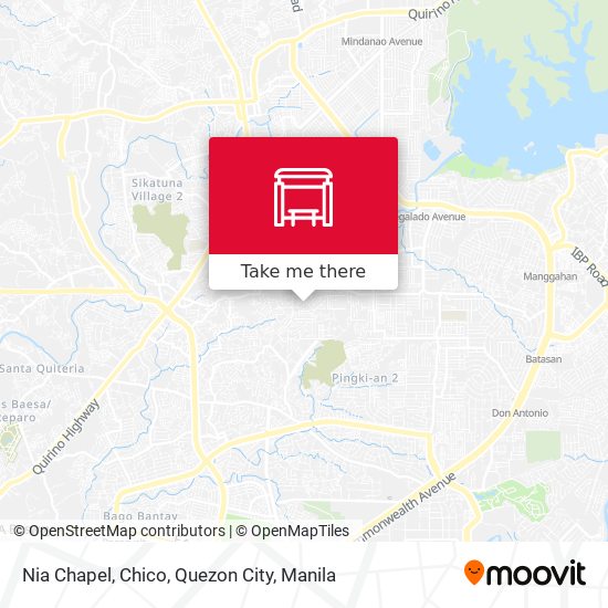 Nia Chapel, Chico, Quezon City map