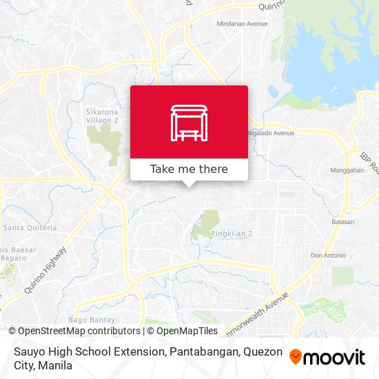 Sauyo High School Extension, Pantabangan, Quezon City map