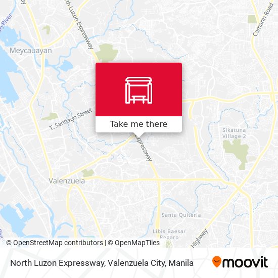 North Luzon Expressway, Valenzuela City map