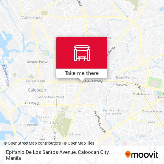 Epifanio De Los Santos Avenue, Caloocan City map