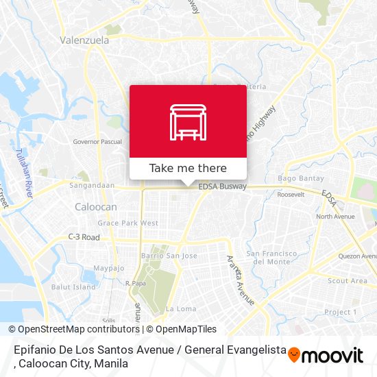 Epifanio De Los Santos Avenue / General Evangelista , Caloocan City map