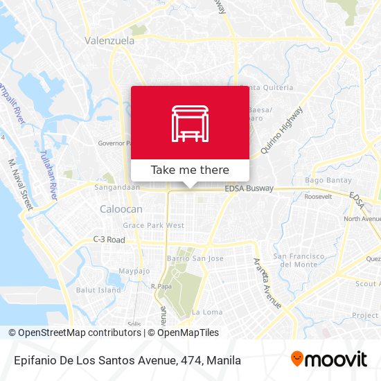 Epifanio De Los Santos Avenue, 474 map