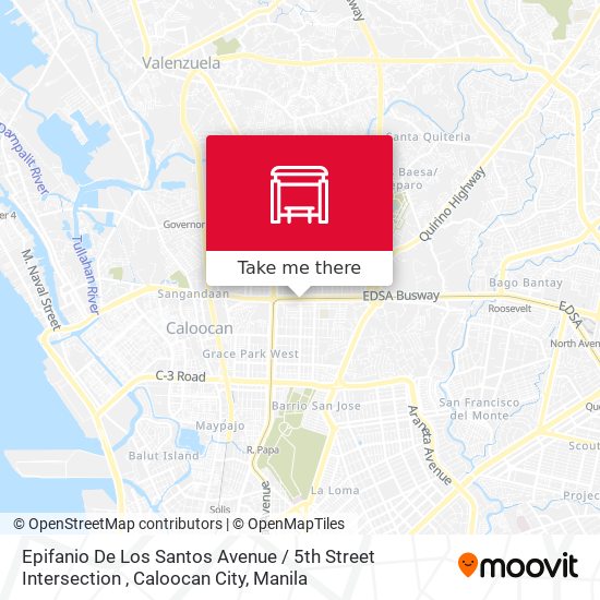 Epifanio De Los Santos Avenue / 5th Street Intersection , Caloocan City map