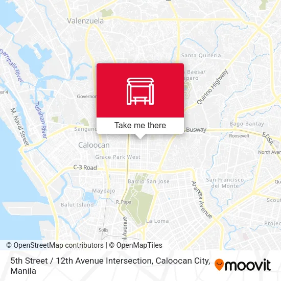 5th Street / 12th Avenue Intersection, Caloocan City map