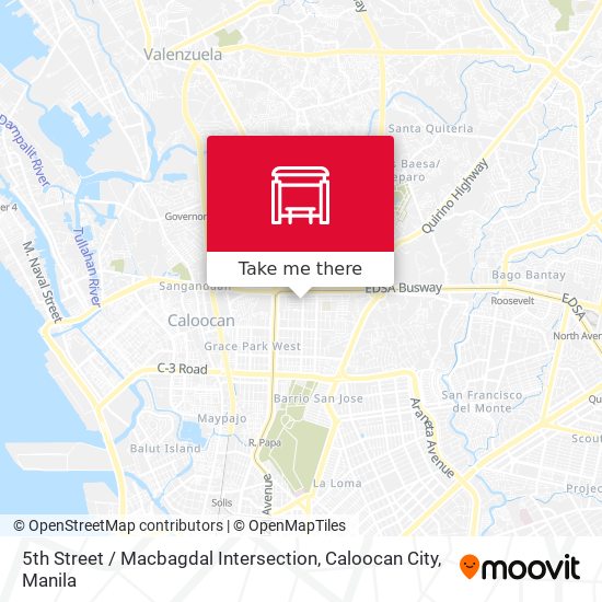 5th Street / Macbagdal Intersection, Caloocan City map