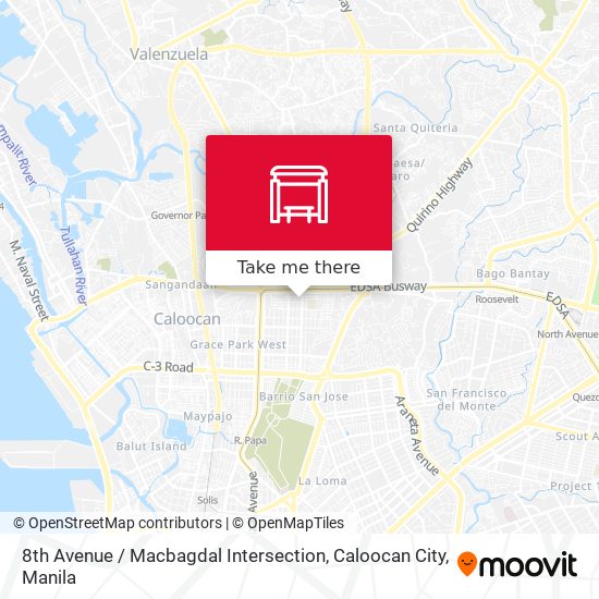 8th Avenue / Macbagdal Intersection, Caloocan City map