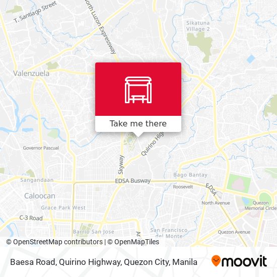 Baesa Road, Quirino Highway, Quezon City map