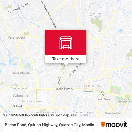 Baesa Road, Quirino Highway, Quezon City map