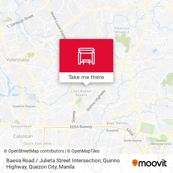 Baesa Road / Julieta Street Intersection, Quirino Highway, Quezon City map