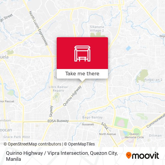 Quirino Highway / Vipra Intersection, Quezon City map