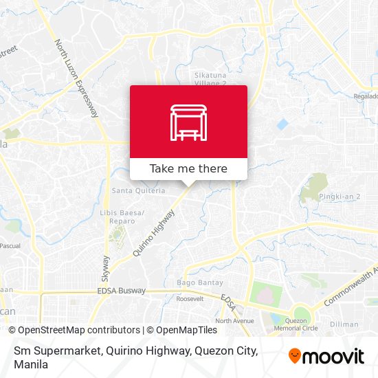 Sm Supermarket, Quirino Highway, Quezon City map