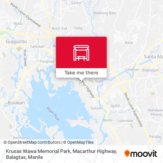 Krusas Wawa Memorial Park, Macarthur Highway, Balagtas map