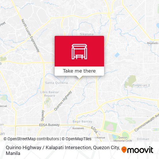 Quirino Highway / Kalapati Intersection, Quezon City map