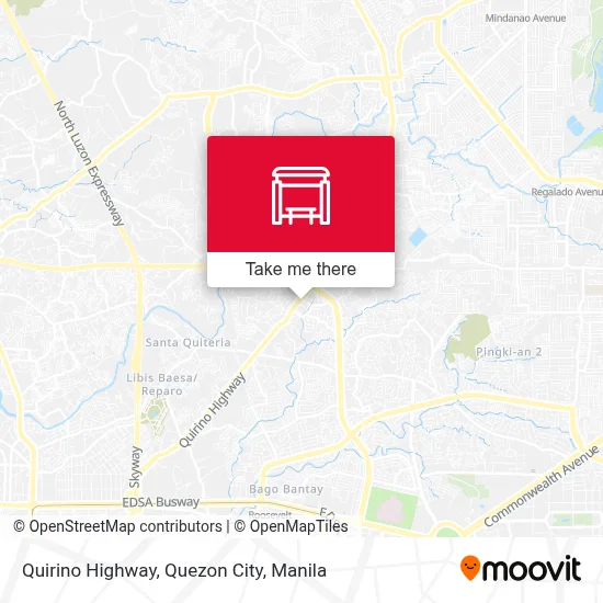 Quirino Highway, Quezon City map