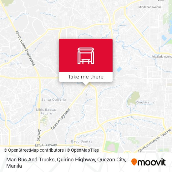 Man Bus And Trucks, Quirino Highway, Quezon City map