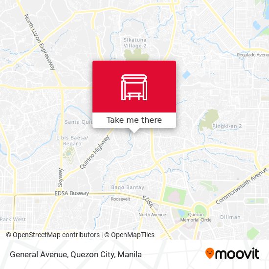 General Avenue, Quezon City map