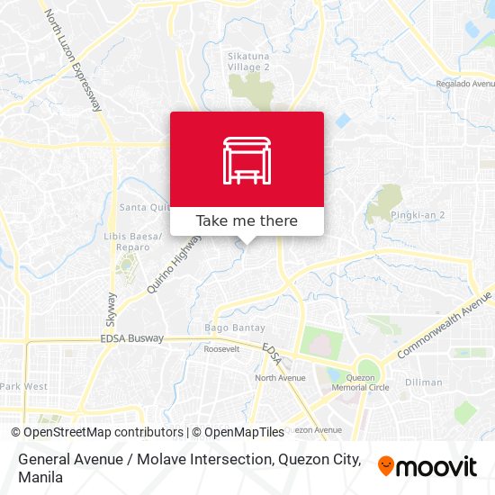 General Avenue / Molave Intersection, Quezon City map