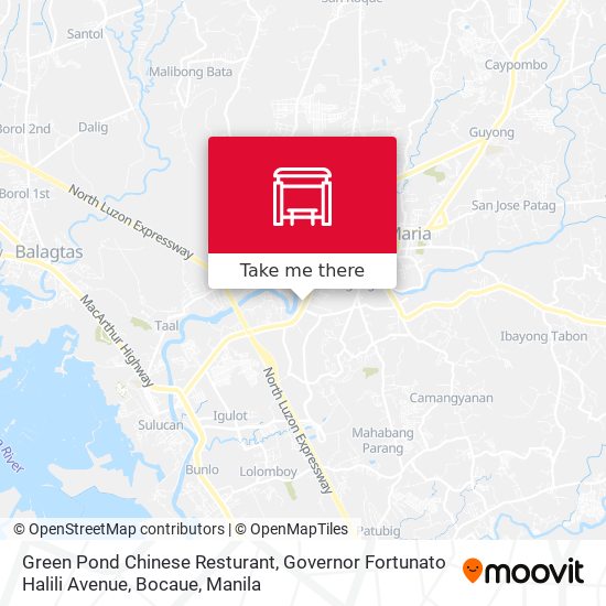 Green Pond Chinese Resturant, Governor Fortunato Halili Avenue, Bocaue map