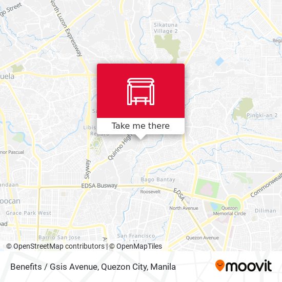 Benefits / Gsis Avenue, Quezon City map