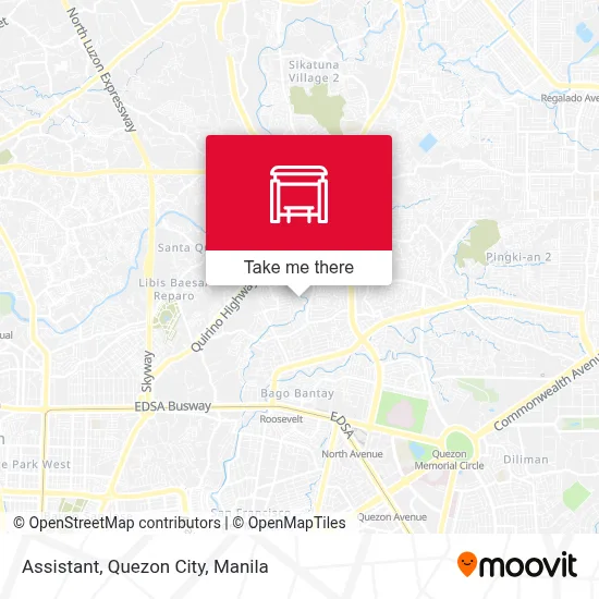 Assistant, Quezon City map