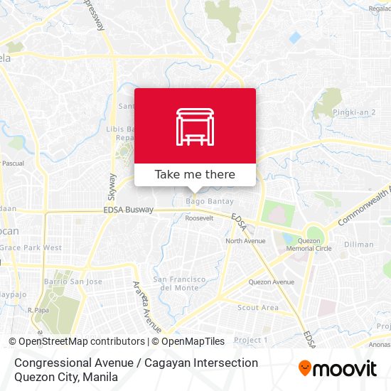 Congressional Avenue / Cagayan Intersection Quezon City map