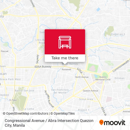 Congressional Avenue / Abra Intersection Quezon City map