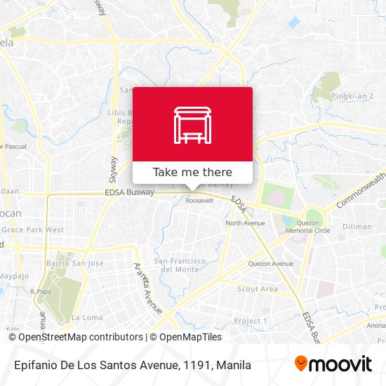 Epifanio De Los Santos Avenue, 1191 map