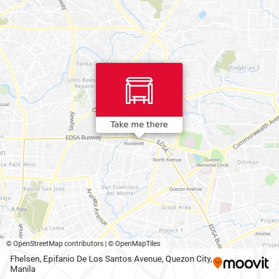 Fhelsen, Epifanio De Los Santos Avenue, Quezon City map