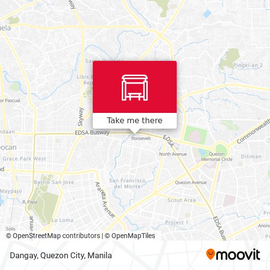 Dangay, Quezon City map
