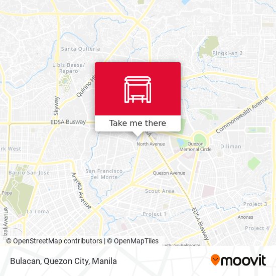 Bulacan, Quezon City map