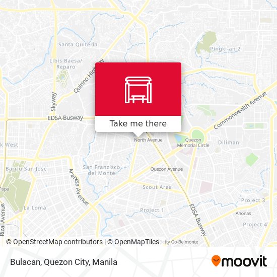 Bulacan, Quezon City map