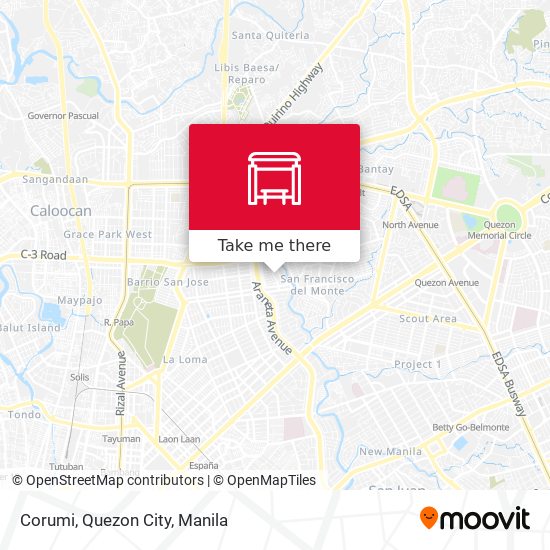 Corumi, Quezon City map
