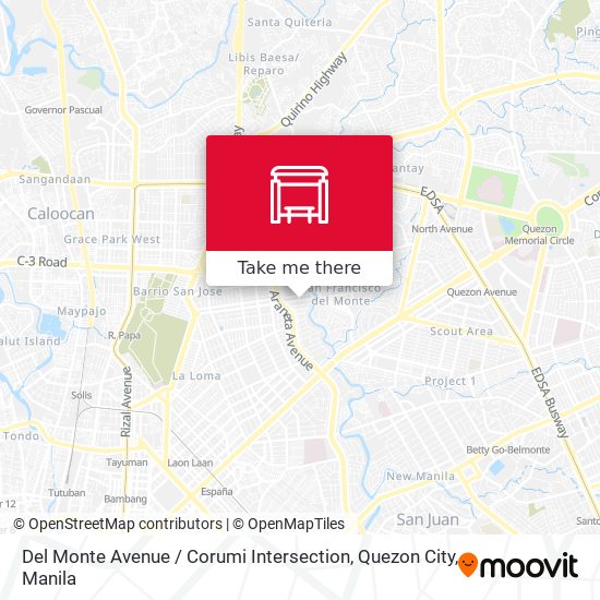 Del Monte Avenue / Corumi Intersection, Quezon City map
