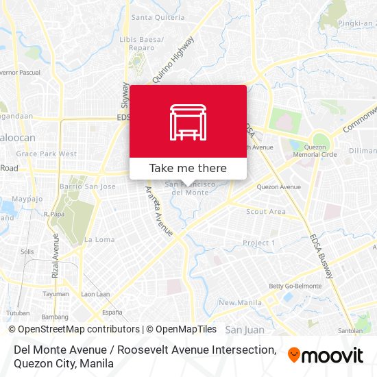Del Monte Avenue / Roosevelt Avenue Intersection, Quezon City map