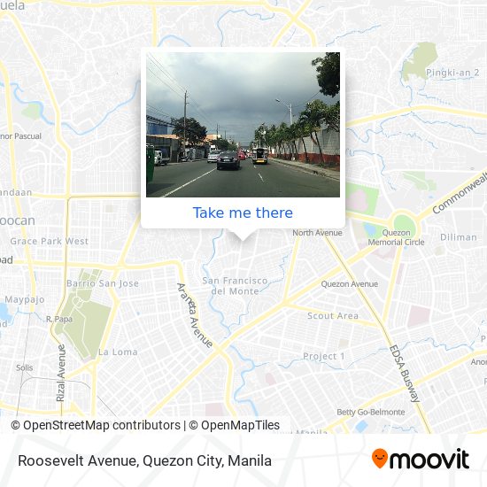 Roosevelt Avenue, Quezon City map