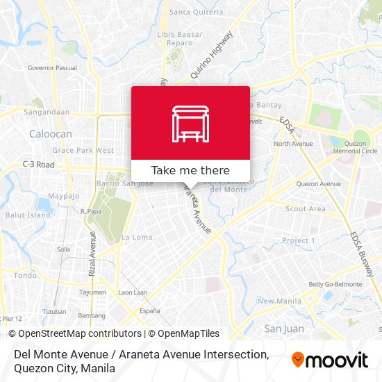 Del Monte Avenue / Araneta Avenue Intersection, Quezon City map