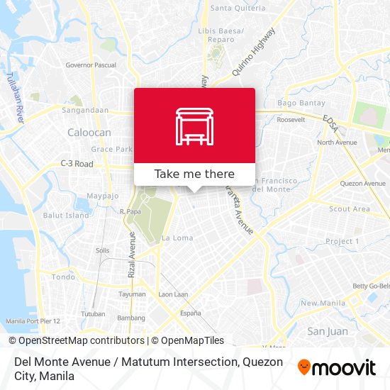 Del Monte Avenue / Matutum Intersection, Quezon City map