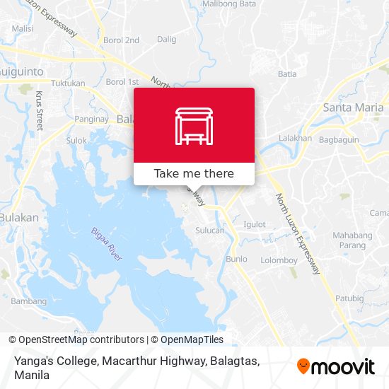 Yanga's College, Macarthur Highway, Balagtas map
