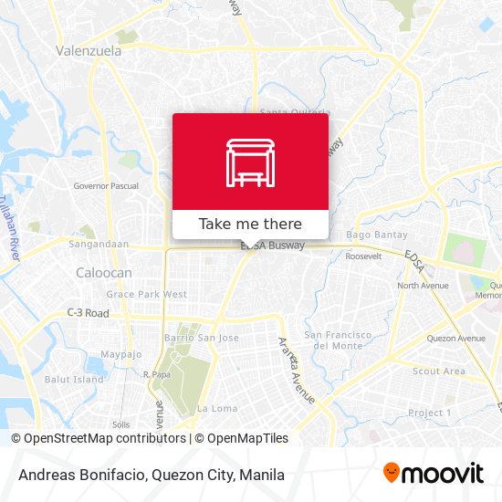 Andreas Bonifacio, Quezon City map