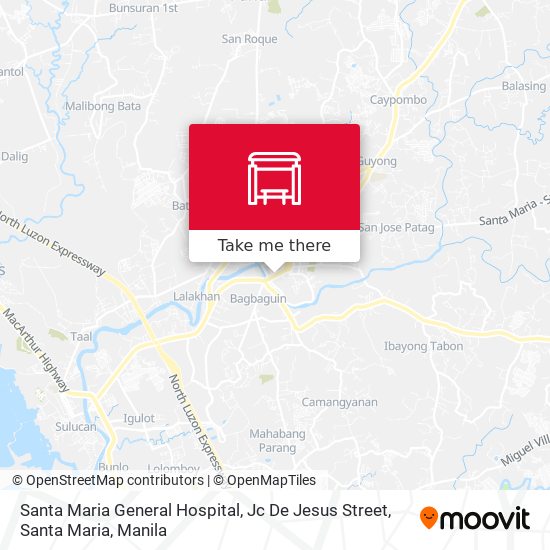 Santa Maria General Hospital, Jc De Jesus Street, Santa Maria map