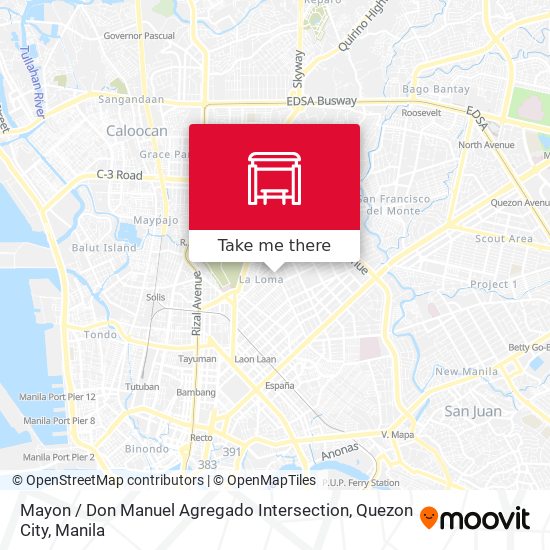Mayon / Don Manuel Agregado Intersection, Quezon City map