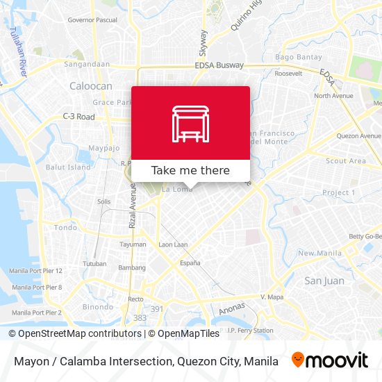 Mayon / Calamba Intersection, Quezon City map