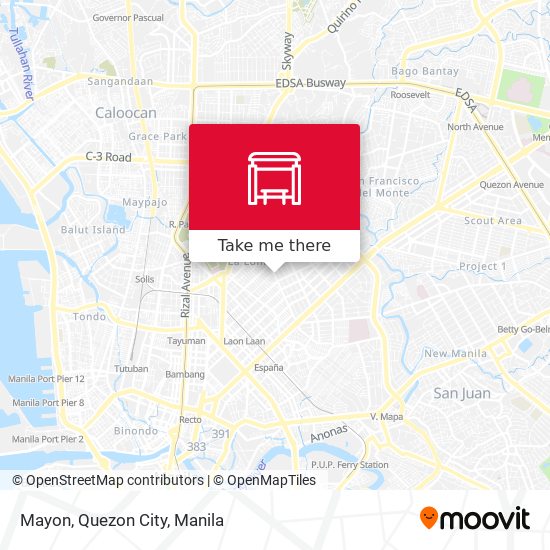 Mayon, Quezon City map