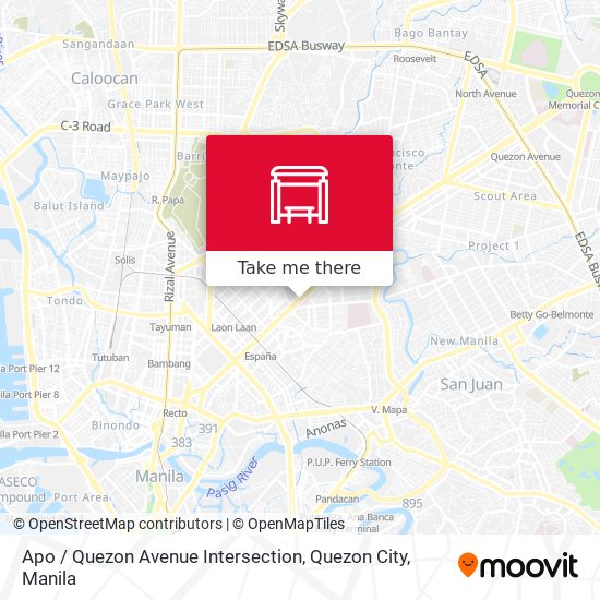 Apo / Quezon Avenue Intersection, Quezon City map