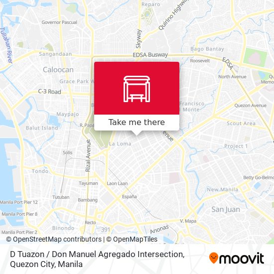 D Tuazon / Don Manuel Agregado Intersection, Quezon City map