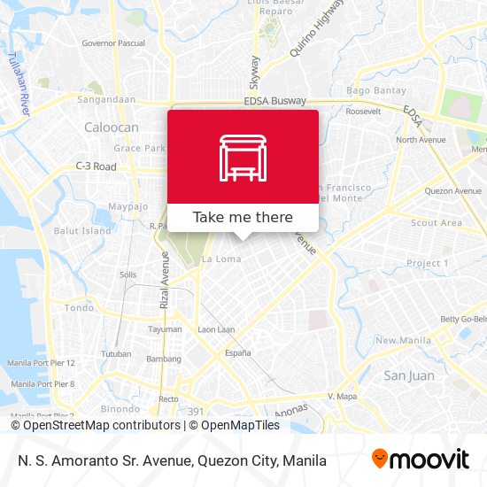 N. S. Amoranto Sr. Avenue, Quezon City map